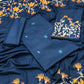 3 Pcs Women's Unstitched Dhanak Embroidered Suit