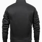2 Pcs Men's fleece plain zipper Tracksuit